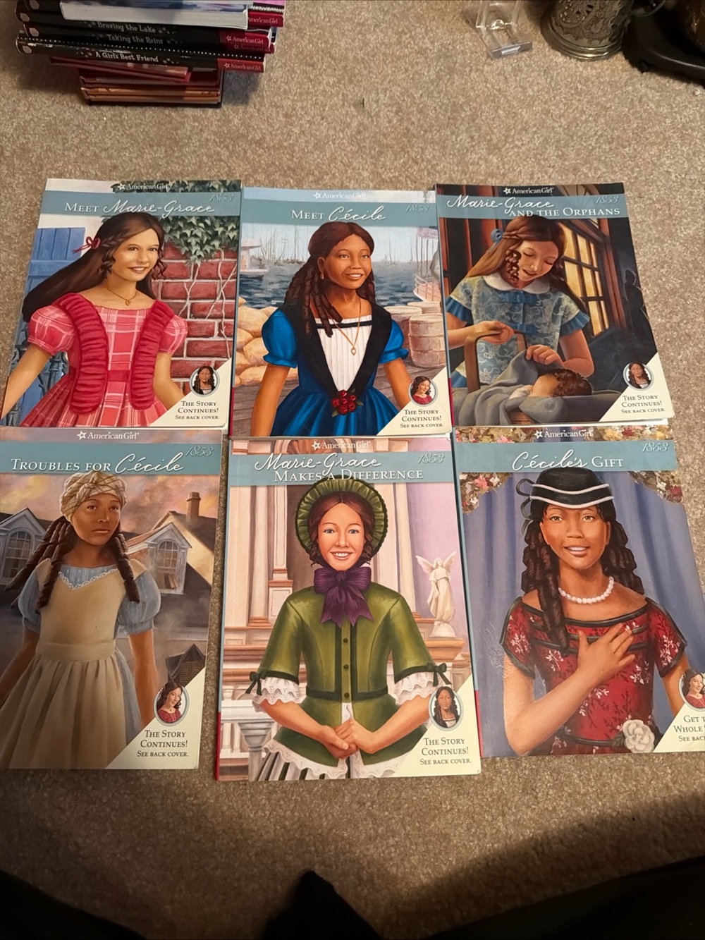 Lot of 6 American Girl paperback books Marie-Grace and Cécile 1-6 set